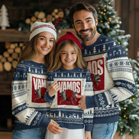 Funny Jimothy Vamos Spain Soccer Fans Parody Ugly Christmas Sweater Seattle Raccoon Espana Champs Victory Celebration