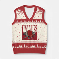 Funny Jimothy Vamos Spain Soccer Fans Parody V-Neck Knit Sweater Vest Seattle Raccoon Espana Champs Victory Celebration