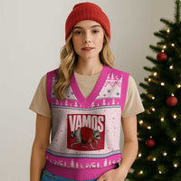 Funny Jimothy Vamos Spain Soccer Fans Parody V-Neck Knit Sweater Vest Seattle Raccoon Espana Champs Victory Celebration