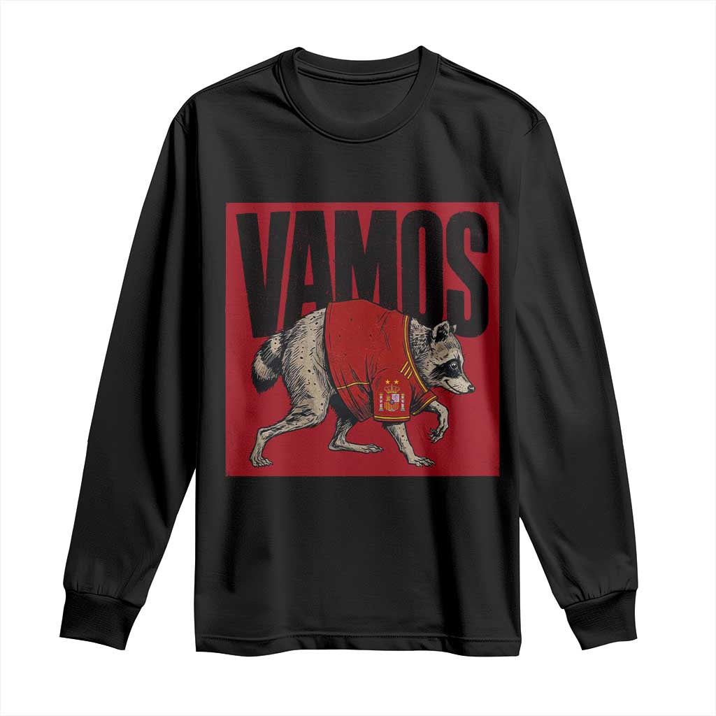 Funny Jimothy Vamos Spain Soccer Fans Parody Long Sleeve Shirt Seattle Raccoon Espana Champs Victory Celebration