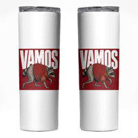 Funny Jimothy Vamos Spain Soccer Fans Parody Skinny Tumbler Seattle Raccoon Espana Champs Victory Celebration