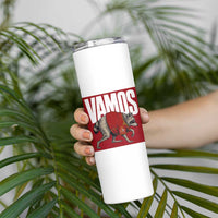 Funny Jimothy Vamos Spain Soccer Fans Parody Skinny Tumbler Seattle Raccoon Espana Champs Victory Celebration
