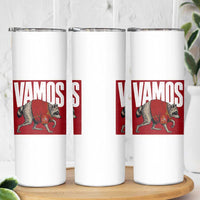 Funny Jimothy Vamos Spain Soccer Fans Parody Skinny Tumbler Seattle Raccoon Espana Champs Victory Celebration