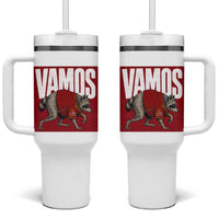 Funny Jimothy Vamos Spain Soccer Fans Parody Tumbler With Handle Seattle Raccoon Espana Champs Victory Celebration