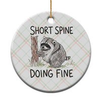 Jimothy Short Spine Doing Fine Inspirational Ceramic Ornament Viral Seattle Raccoon Crayon Drawing Graphic
