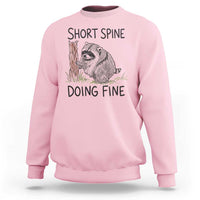 Jimothy Short Spine Doing Fine Inspirational Sweatshirt Viral Seattle Raccoon Crayon Drawing Graphic