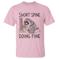 Jimothy Short Spine Doing Fine Inspirational T Shirt Viral Seattle Raccoon Crayon Drawing Graphic