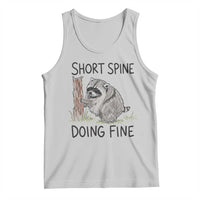 Jimothy Short Spine Doing Fine Inspirational Tank Top Viral Seattle Raccoon Crayon Drawing Graphic