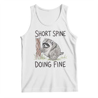 Jimothy Short Spine Doing Fine Inspirational Tank Top Viral Seattle Raccoon Crayon Drawing Graphic