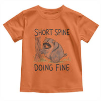 Jimothy Short Spine Doing Fine Inspirational Toddler T Shirt Viral Seattle Raccoon Crayon Drawing Graphic