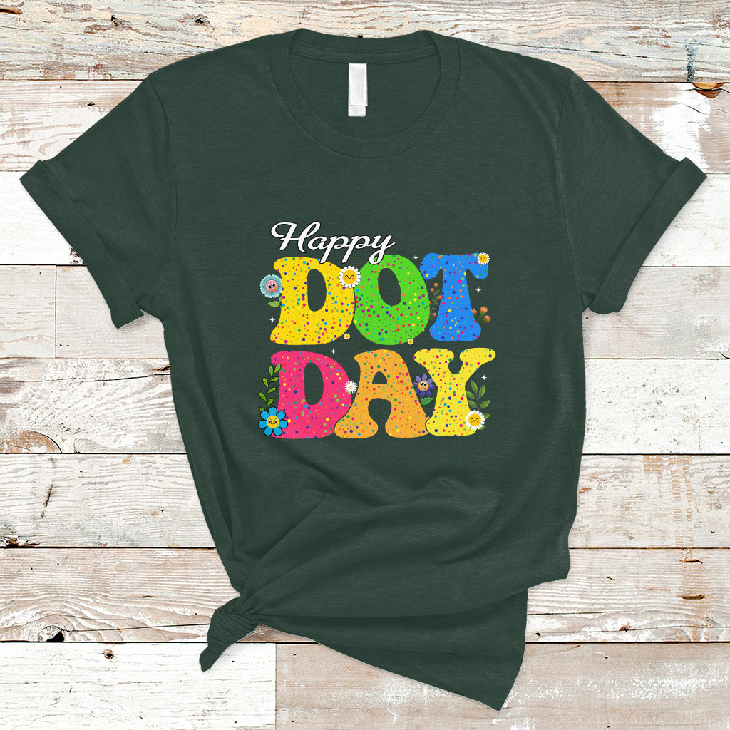 Dot Day T Shirt International 2023 Colorful Polka Dot Happy - Wonder Print Shop