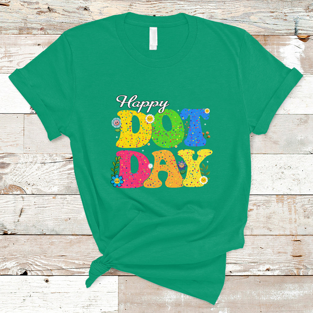 Dot Day T Shirt International 2023 Colorful Polka Dot Happy - Wonder Print Shop