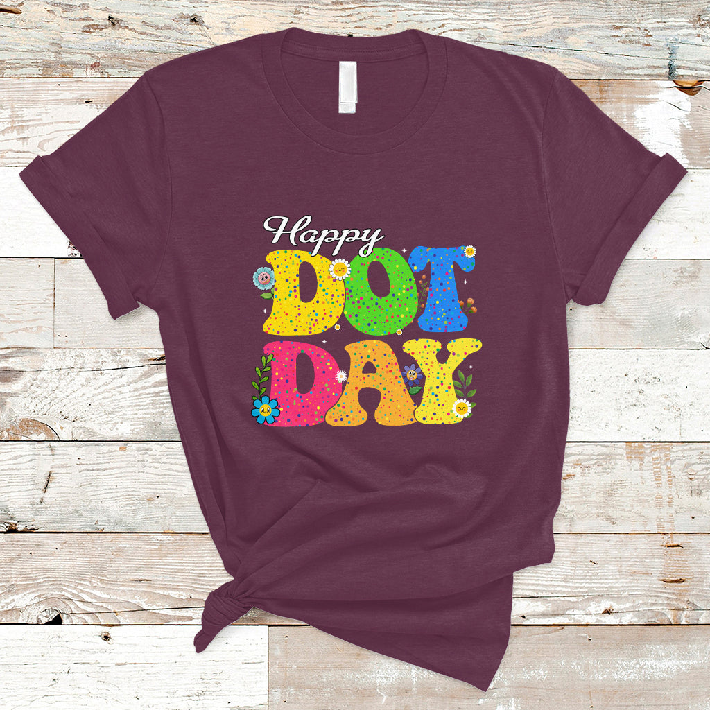 Dot Day T Shirt International 2023 Colorful Polka Dot Happy - Wonder Print Shop