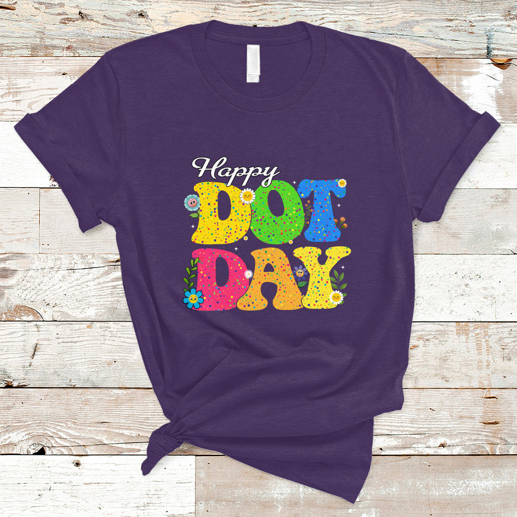 Dot Day T Shirt International 2023 Colorful Polka Dot Happy - Wonder Print Shop