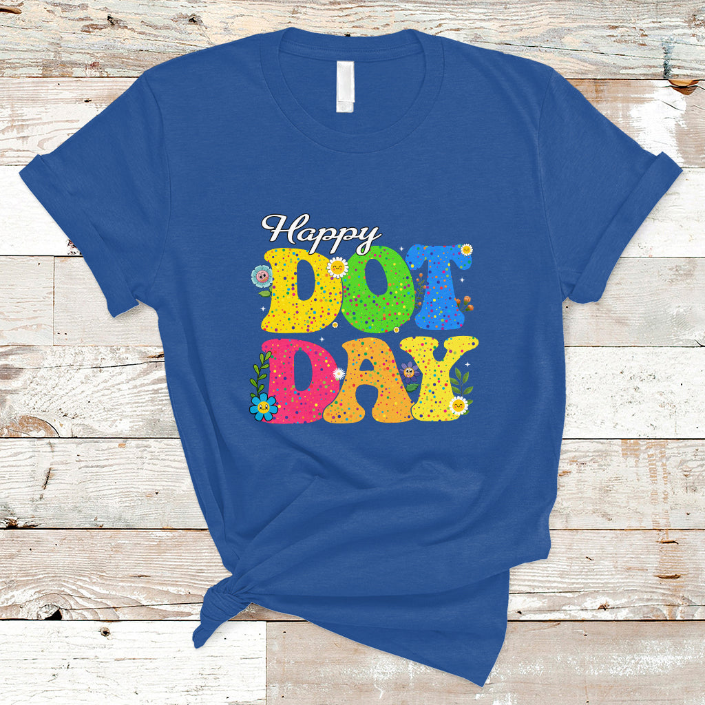Dot Day T Shirt International 2023 Colorful Polka Dot Happy - Wonder Print Shop