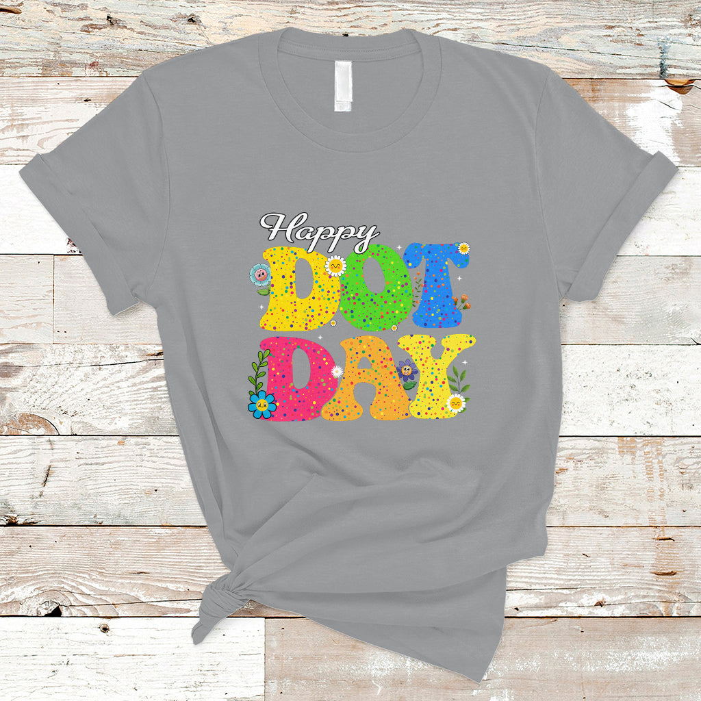 Dot Day T Shirt International 2023 Colorful Polka Dot Happy - Wonder Print Shop