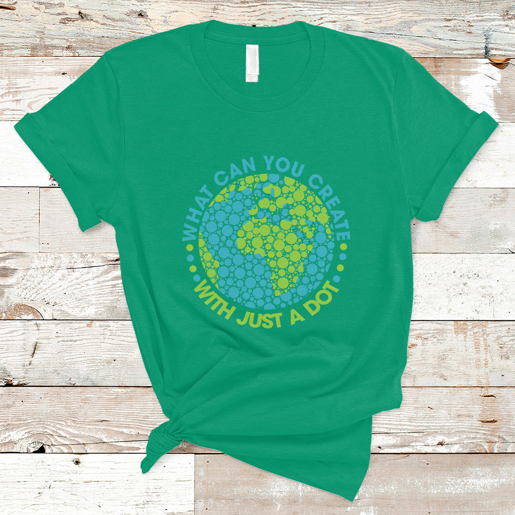 Dot Day T Shirt What Can You Create With Just A Dot Earth Polka - Wonder Print Shop