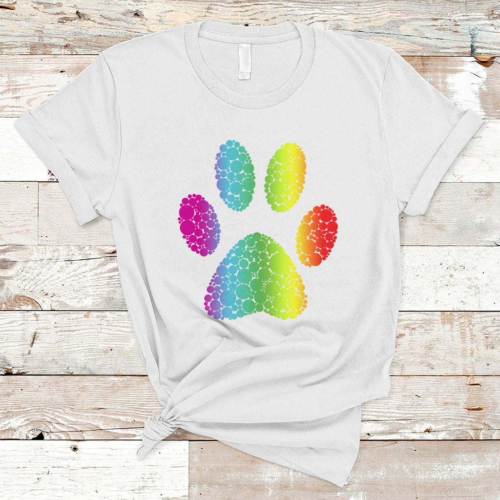 Dot Day T Shirt Polka Dot Dog Paw Dog Lover International - Wonder Print Shop