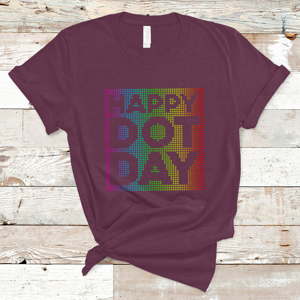 Dot Day T Shirt International 2023 Colorful Polka Dot Happy - Wonder Print Shop