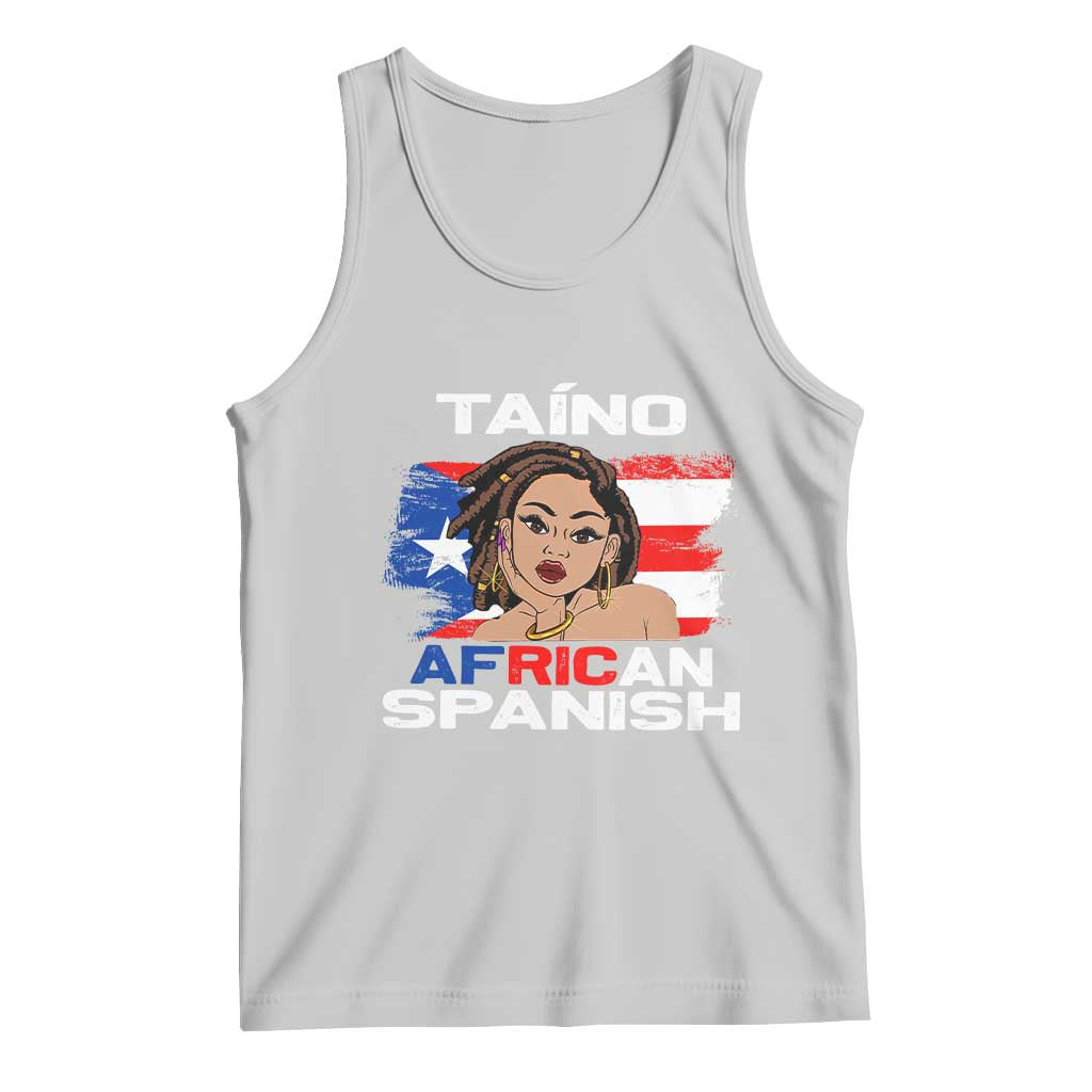 Afro Puerto Rico Hispanic Heritage Tank Top Taino African Spanish Roots