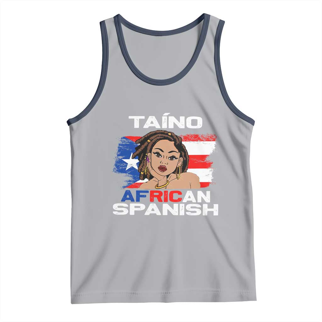 Afro Puerto Rico Hispanic Heritage Tank Top Taino African Spanish Roots