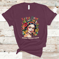 Hispanic Heritage Month T Shirt Latina Power Flowers - Wonder Print Shop
