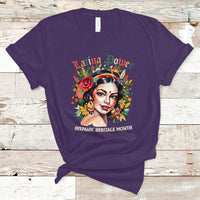 Hispanic Heritage Month T Shirt Latina Power Flowers - Wonder Print Shop