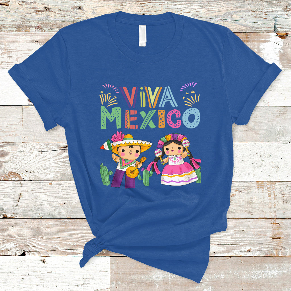 Hispanic Heritage Month Mexico T Shirt Viva Mexico Cute Kids Mexican - Wonder Print Shop