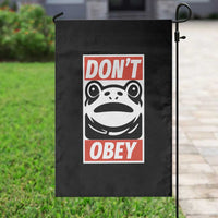 Don't Obey Portland Frog Garden Flag Protest Parody Poster Graphic - Wonder Print Shop