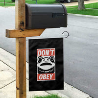Don't Obey Portland Frog Garden Flag Protest Parody Poster Graphic - Wonder Print Shop