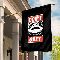 Don't Obey Portland Frog Garden Flag Protest Parody Poster Graphic - Wonder Print Shop