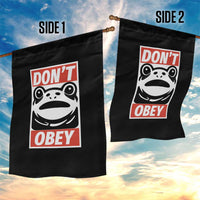 Don't Obey Portland Frog Garden Flag Protest Parody Poster Graphic - Wonder Print Shop