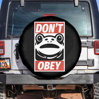 Don't Obey Portland Frog Spare Tire Cover Protest Parody Poster Graphic - Wonder Print Shop