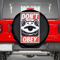 Don't Obey Portland Frog Spare Tire Cover Protest Parody Poster Graphic - Wonder Print Shop