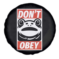 Don't Obey Portland Frog Spare Tire Cover Protest Parody Poster Graphic - Wonder Print Shop