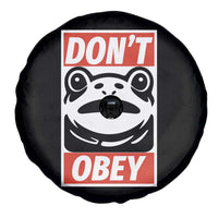 Don't Obey Portland Frog Spare Tire Cover Protest Parody Poster Graphic - Wonder Print Shop