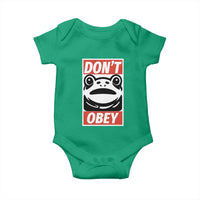 Don't Obey Portland Frog Baby Onesie Protest Parody Poster Graphic - Wonder Print Shop