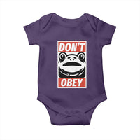 Don't Obey Portland Frog Baby Onesie Protest Parody Poster Graphic - Wonder Print Shop