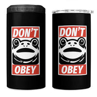 Don't Obey Portland Frog 4 in 1 Can Cooler Tumbler Protest Parody Poster Graphic - Wonder Print Shop