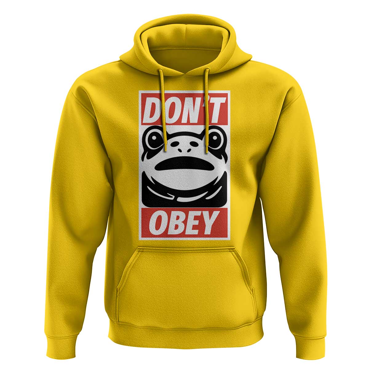 Don't Obey Portland Frog Hoodie Protest Parody Poster Graphic - Wonder Print Shop