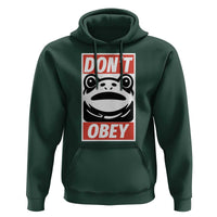 Don't Obey Portland Frog Hoodie Protest Parody Poster Graphic - Wonder Print Shop