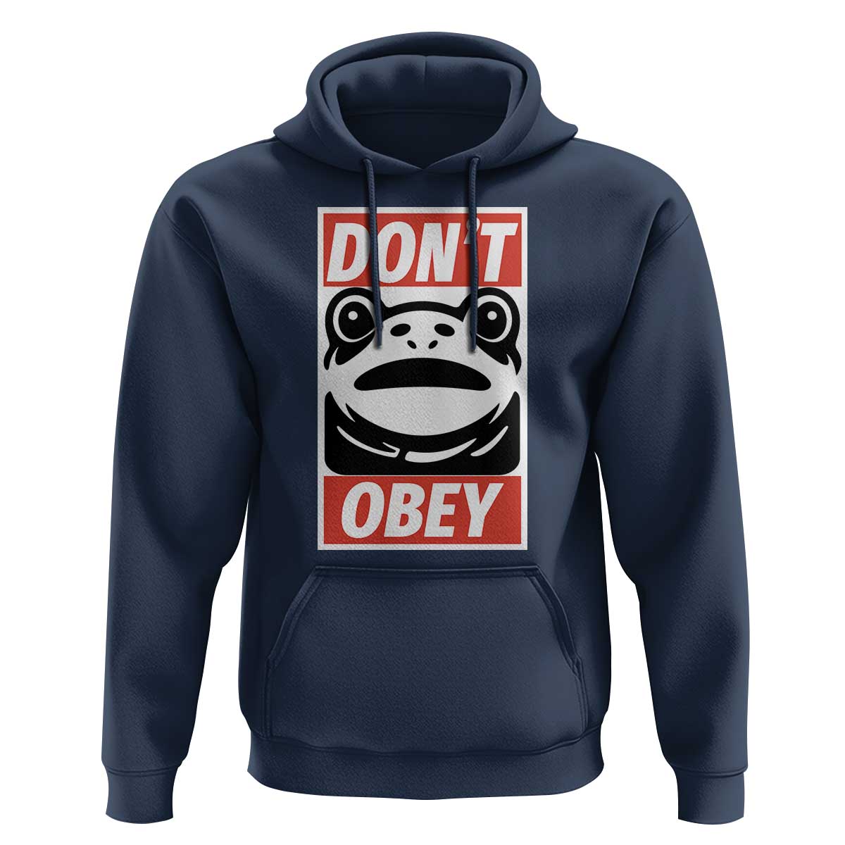 Don't Obey Portland Frog Hoodie Protest Parody Poster Graphic - Wonder Print Shop