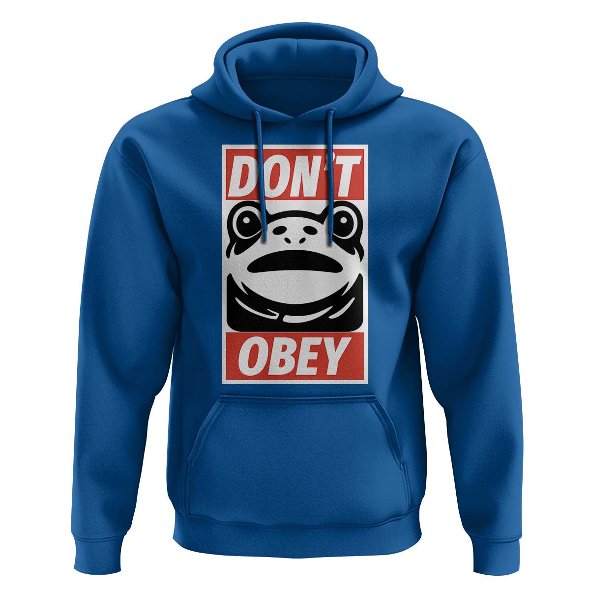 Don't Obey Portland Frog Hoodie Protest Parody Poster Graphic - Wonder Print Shop
