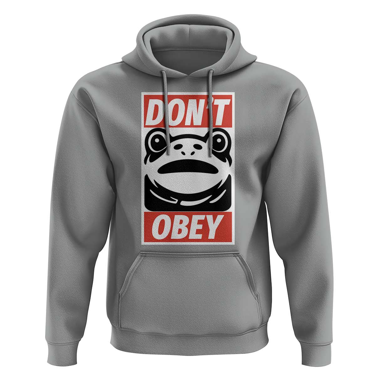 Don't Obey Portland Frog Hoodie Protest Parody Poster Graphic - Wonder Print Shop
