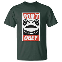 Don't Obey Portland Frog T Shirt Protest Parody Poster Graphic - Wonder Print Shop