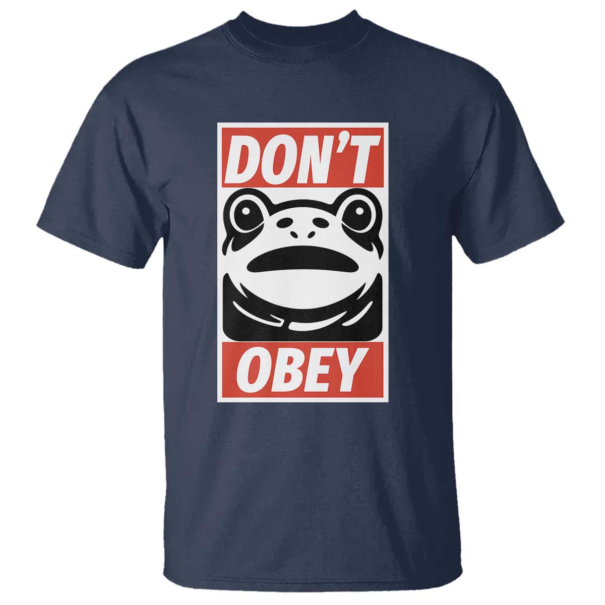 Don't Obey Portland Frog T Shirt Protest Parody Poster Graphic - Wonder Print Shop