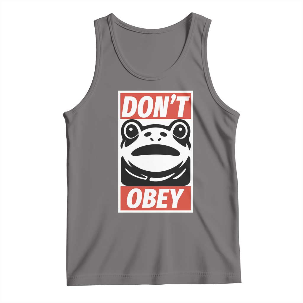 Don't Obey Portland Frog Tank Top Protest Parody Poster Graphic - Wonder Print Shop