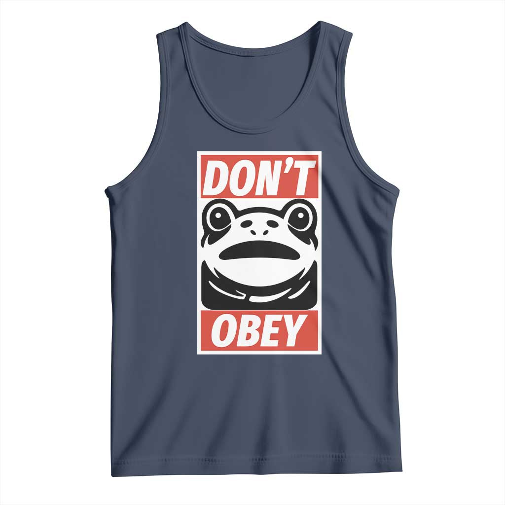 Don't Obey Portland Frog Tank Top Protest Parody Poster Graphic - Wonder Print Shop