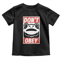 Don't Obey Portland Frog Toddler T Shirt Protest Parody Poster Graphic - Wonder Print Shop