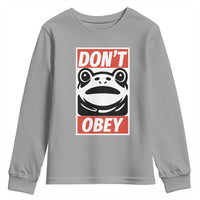 Don't Obey Portland Frog Youth Sweatshirt Protest Parody Poster Graphic - Wonder Print Shop